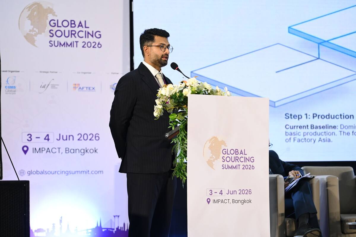 Global Sourcing Summit 2026 branding display